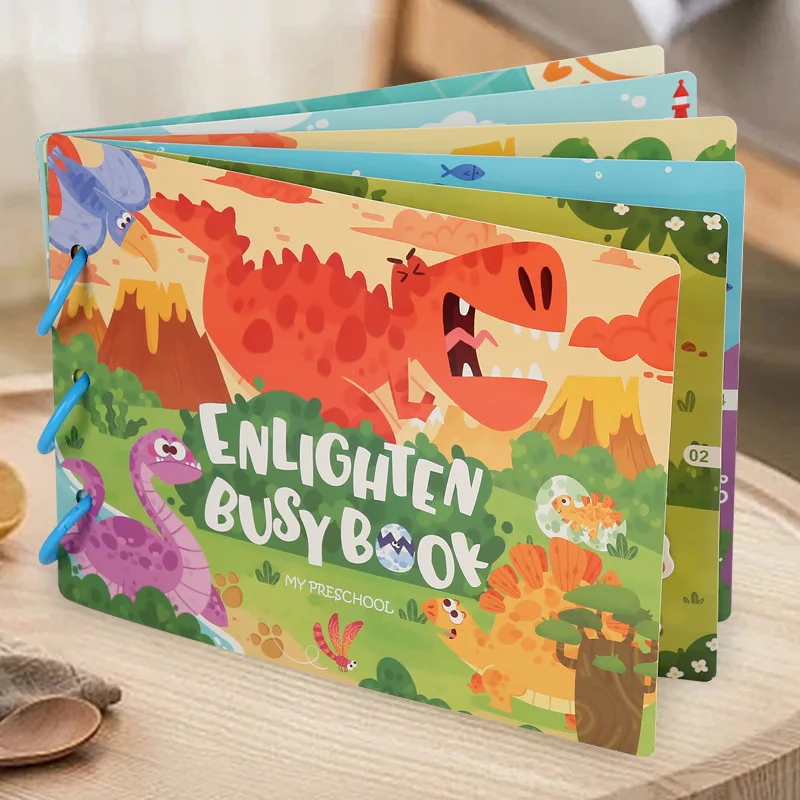 2023 New Busy Book for Kids Felt Busy Activity Learning Toys Baby Quiet Book for Kids Printing