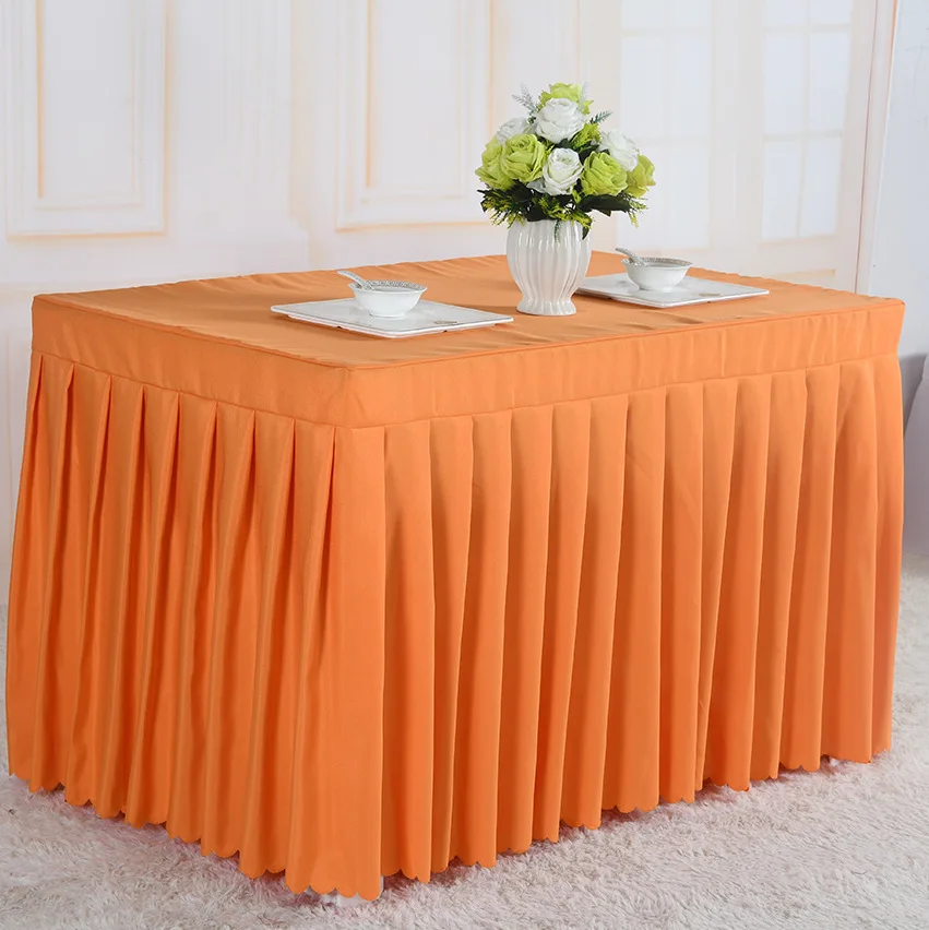 Customized hotel restaurant tablecloth rectangular square table cloths table skirt for wedding banquet