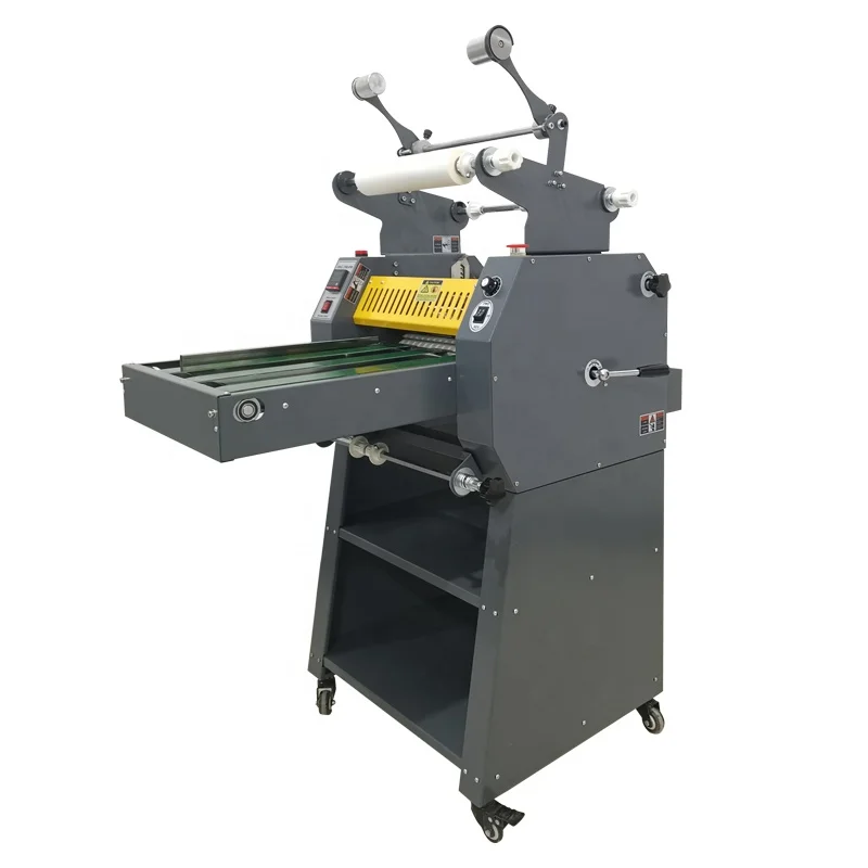 BFT-350 Manual paper feed hot roll sleeking foil laminator laminating machine with Collection structure