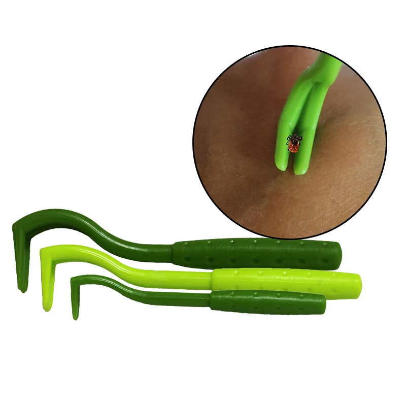 TickCheck Tick Remover Value 3 Pack Tick Remover Tools Tick Identification Card for Humans Dogs & Cats 1 Set