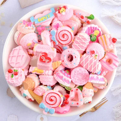ND1101 Nail Art Designs Random Resin Sweet Ice Cream Candy Donut Cake Shape Jewelry For