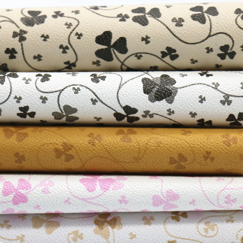 Perforated pattern pu embossed pig skin leather wenzhou leather