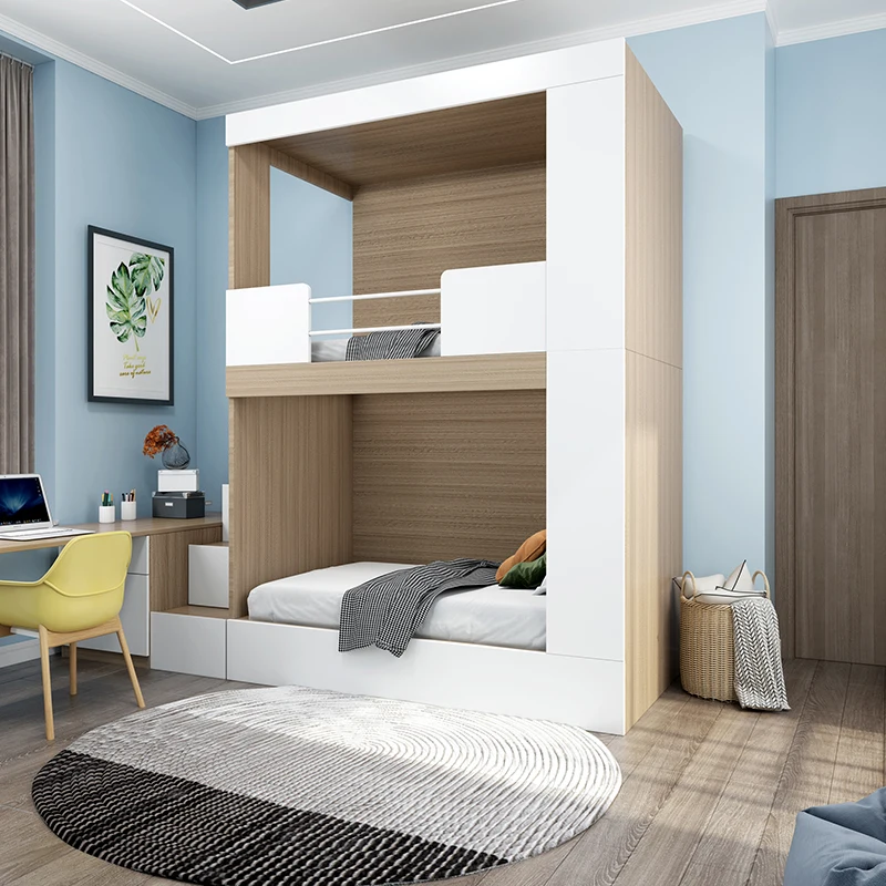 New hotel and hostel 2 layer levels and 2 tiers sleeping pod triple bunk bed capsule bed for hostels bedroom