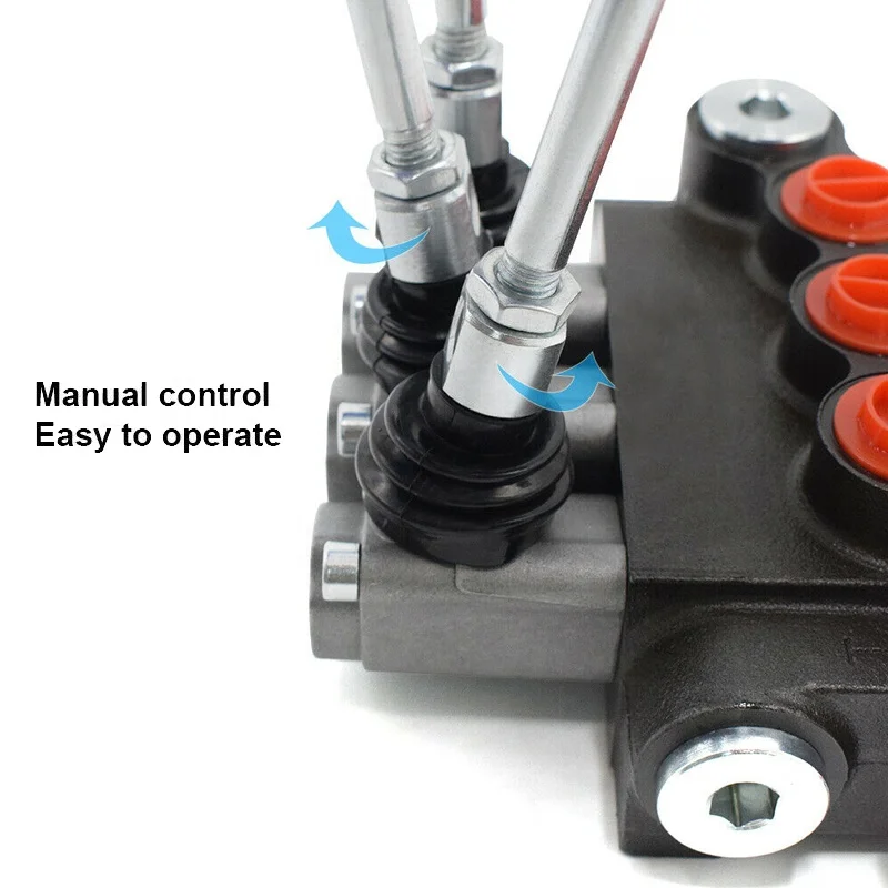 Junbao Customer Standard 80LPM flow 3 Spool P80 Hydraulic Directional Control Valve