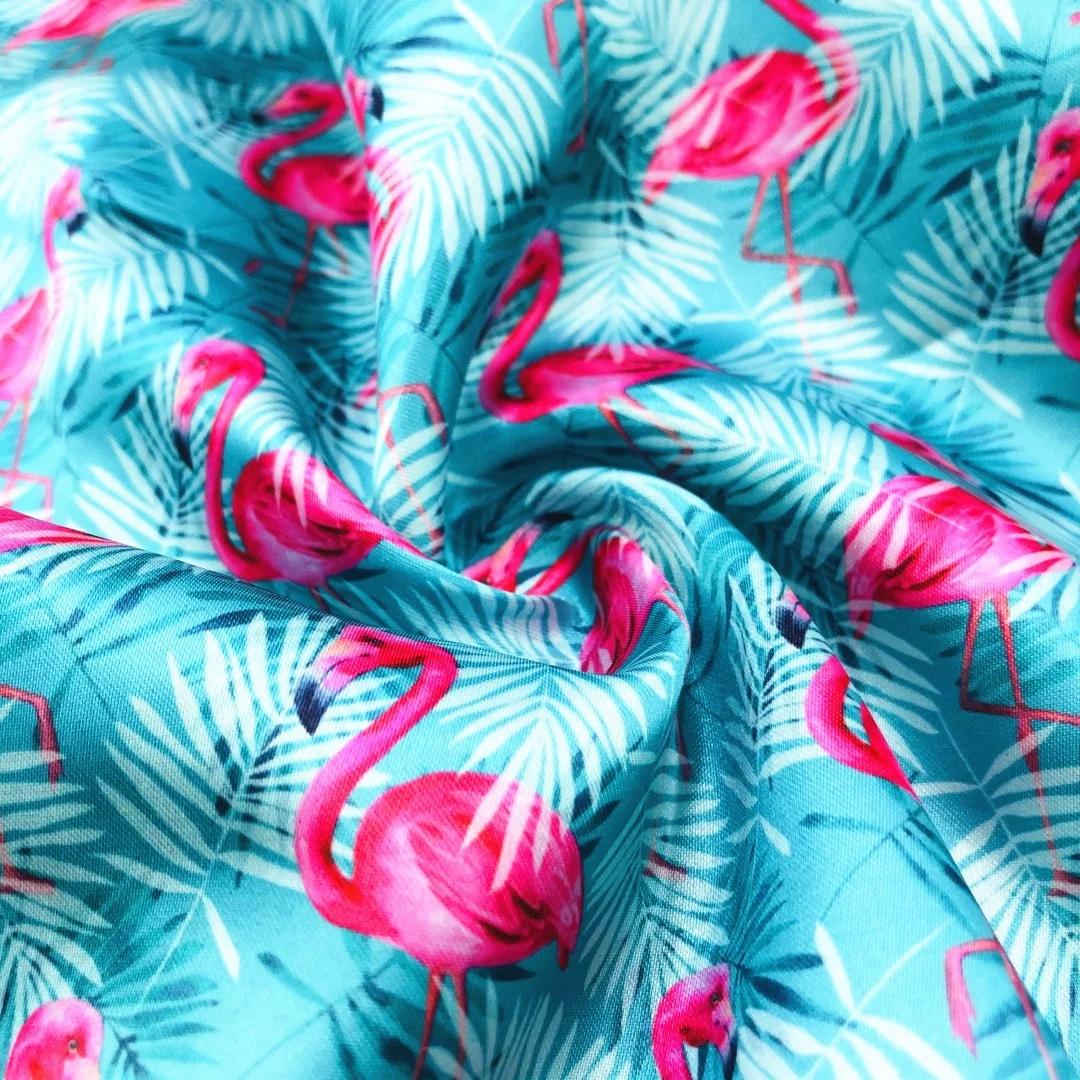 High Quality Custom Digital Printed Soft Smooth 100 Polyester Satin Fabric Poly Charmeuse Satin for Summer Dress