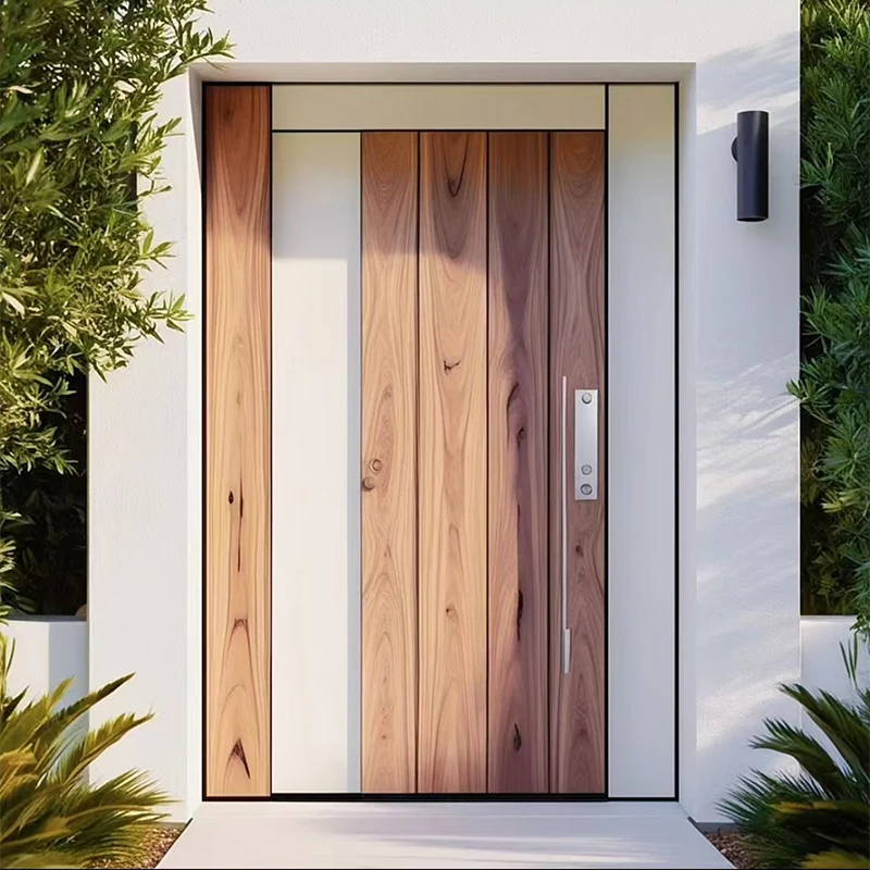 180-Degree Swivel Design Pivot Exterior Entry Doors Stainless Steel and Glass with High-End Appearance