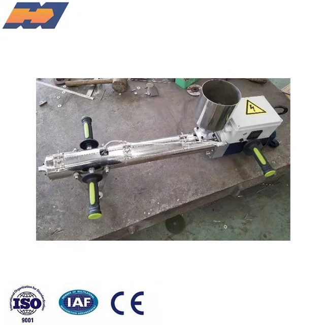 ZHANGJIAGANG Small Movable Easy carry Single screw mini hand held plastic extruder