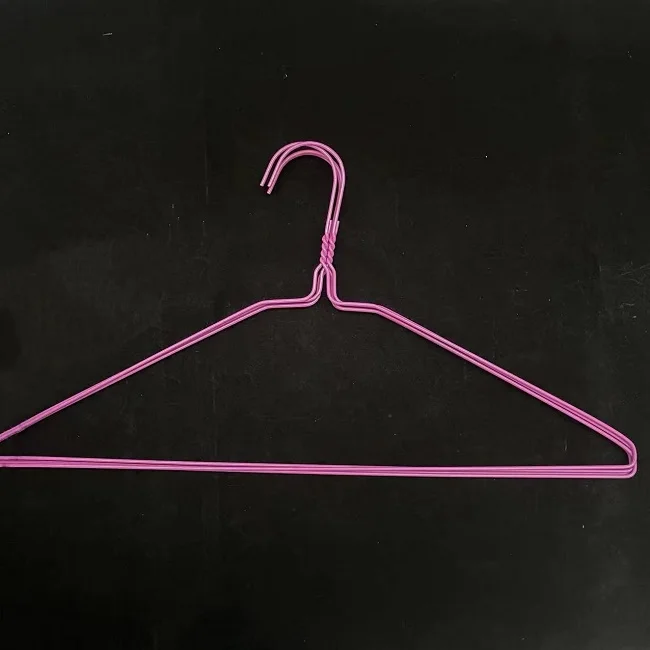 Wire Hanger Manufacturer Metal Wire Hanger Powder Coated Hanger for Dry Cleaners