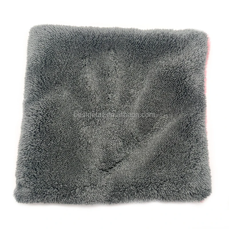 18x18cm 700GSM Soft & Plush Dual Sided Towel Microfibre Car Cleaning Cloth Pad for Auto Detailing Car Wash