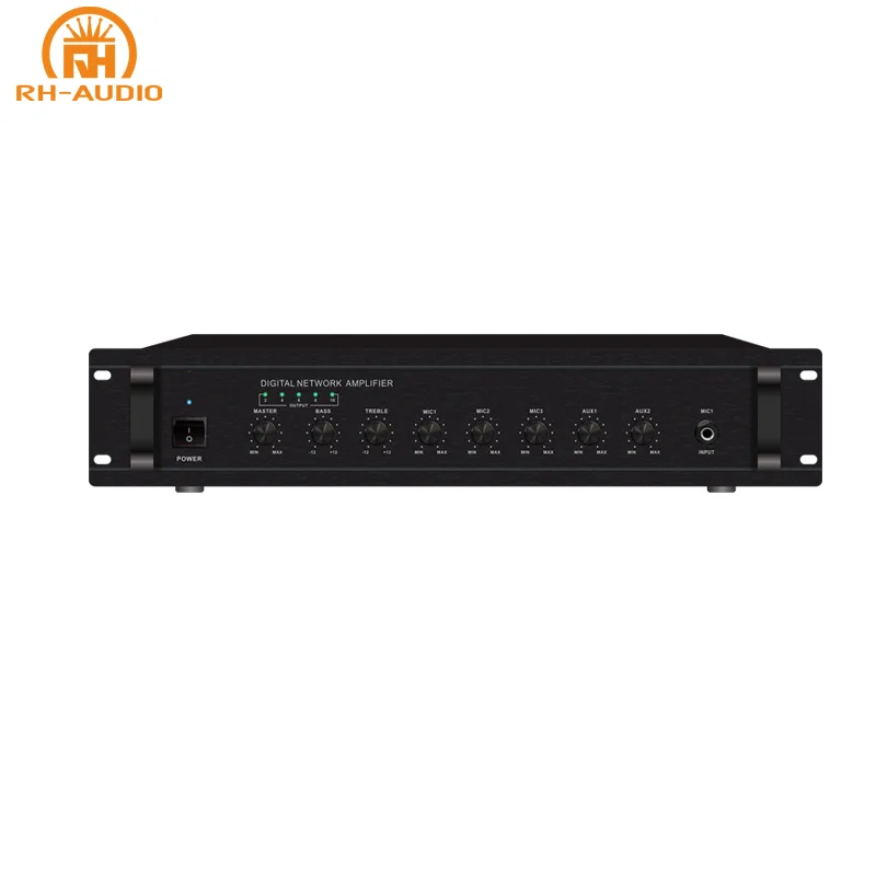 RH-AUDIO IP Universal Soundboard Mixer Audio with 60W 120W Background Music