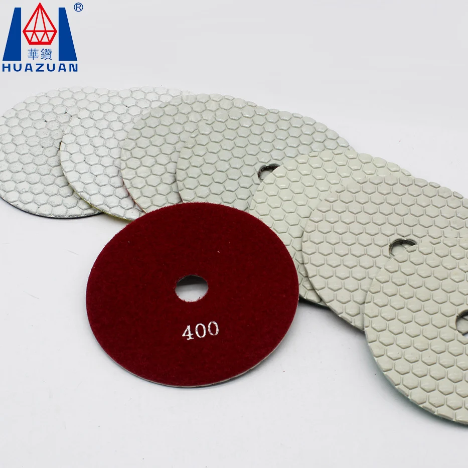 Customizable Diamond Dry Flexible Floor Hand Polishing Pad 1-Year Warranty for Granite Sanding