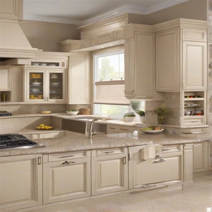 CBMmart kitchen Villa DTC Brand Soft Closed Plywood board Custom Finish Melamine Kitchen Cabinet