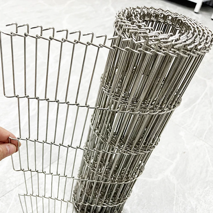 customized size  304 stainless steel wire mesh flat flex conveyor belt,flat flex conveyor belt mesh