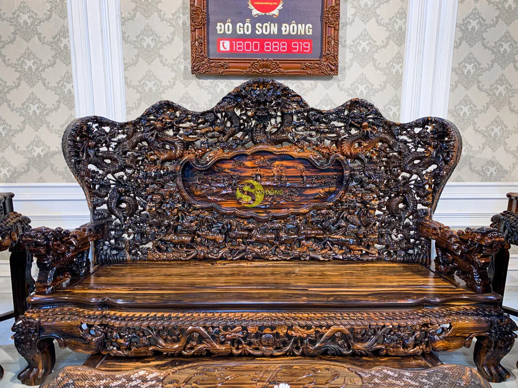 Набор из девятнадцати лет стола и стульев с эбеновым деревянным vip-кодом 17 предметов