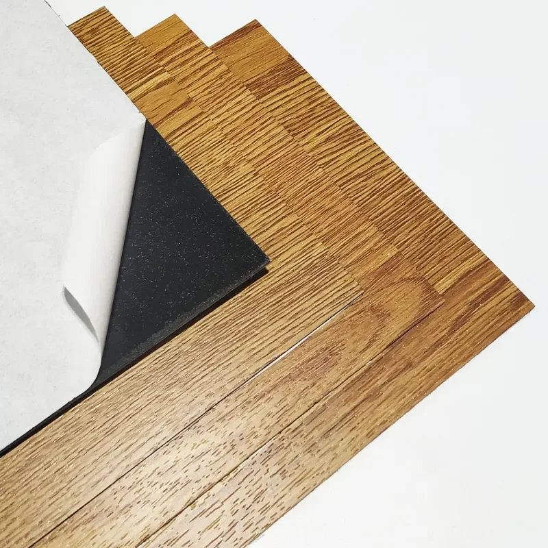 Waterproof 2mm 3mm 4mm 5mm 6mm PVC Glue Down Dry Back Self Adhesive Click LVP Plank Luxury Vinyl Tiles LVT Flooring