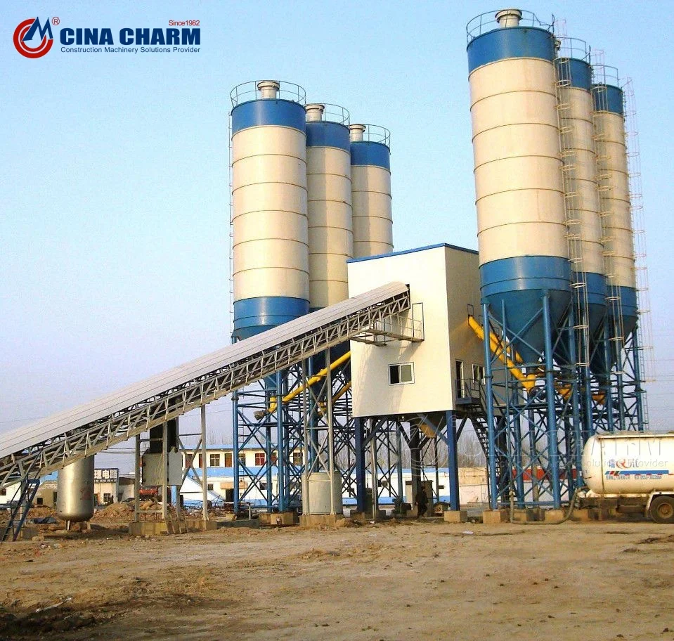 Construction Works Dry Mix Concrete Mixing Plant Hzs180 180M3/H Integrited Sand Stone Cement Aggregate Concrete Mixing Plant