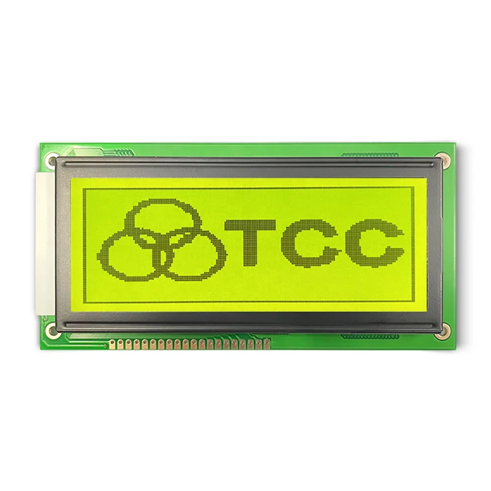 TCC LCM 192x64(CZK) Graphic stn positive lcd module display screen with Yellow Green LED Backlight