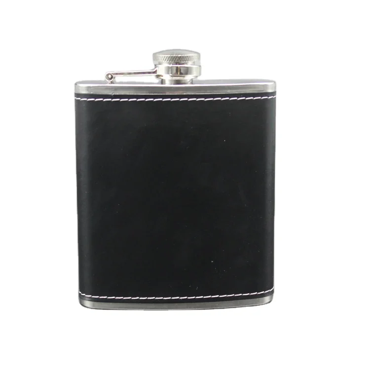 
Black Leather hip flask manufacturers, 12oz hip flasks for men 
