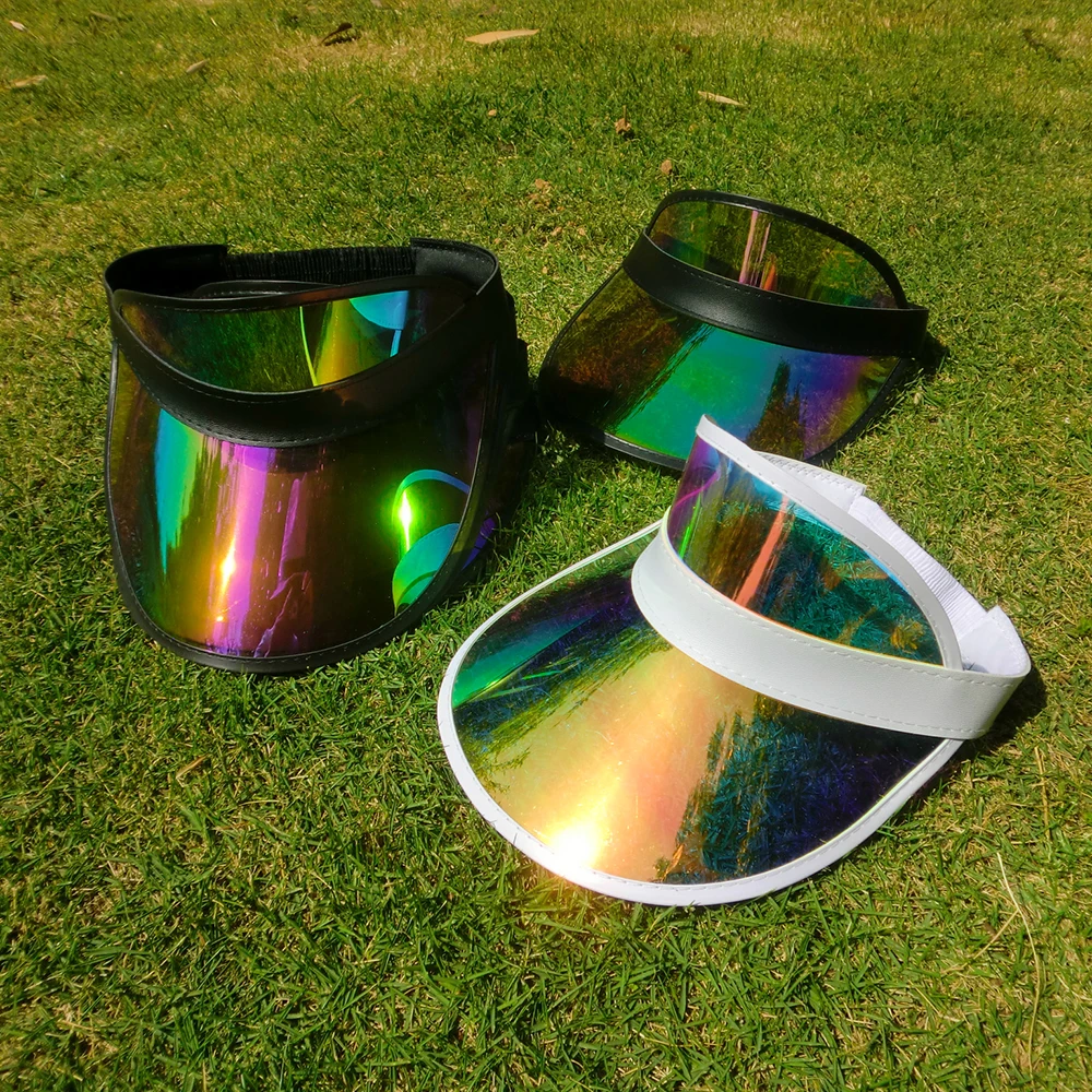 UV Protection Air Top Plastic PVC Visor Cap Hat Beach Sun visor Hat Promotion Advertising Tuorist Team Cap