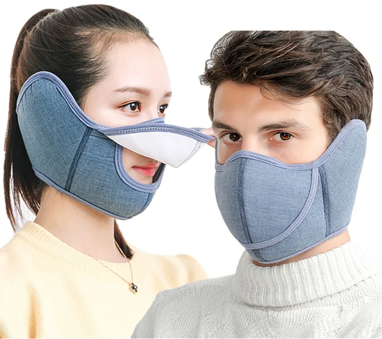 
Hot Selling Unisex Motorcycle Face Mask Half Ski Masks Mask and Ear Muffs Windproof for Running Skiing Motorcycle Riding 