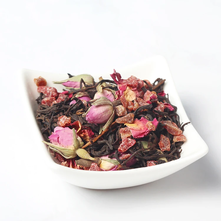 Strawberry Rose Flavored Pure Ceylon Black Tea
