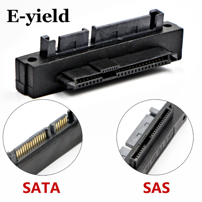 SFF-8482 to SATA22pin adapter 90 degree elbow motherboard small port SAS hard disk adapter