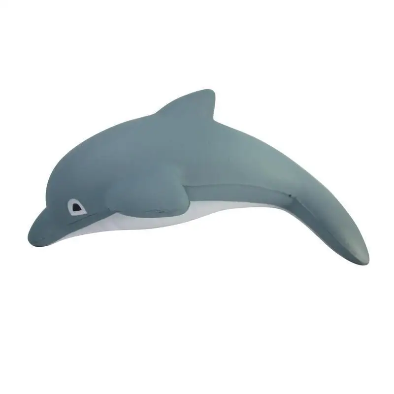 Promotional PU Foam Squishy Dolphin Shaped Anti Stress Ball Squeeze Toy