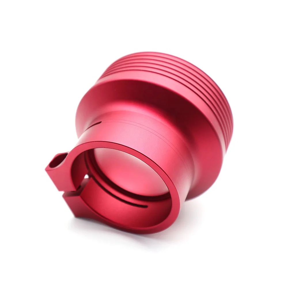 New High Precision 5 Axis CNC Milling Machined 6061Aluminum Billet Anodized Hose Clamp Factory Price