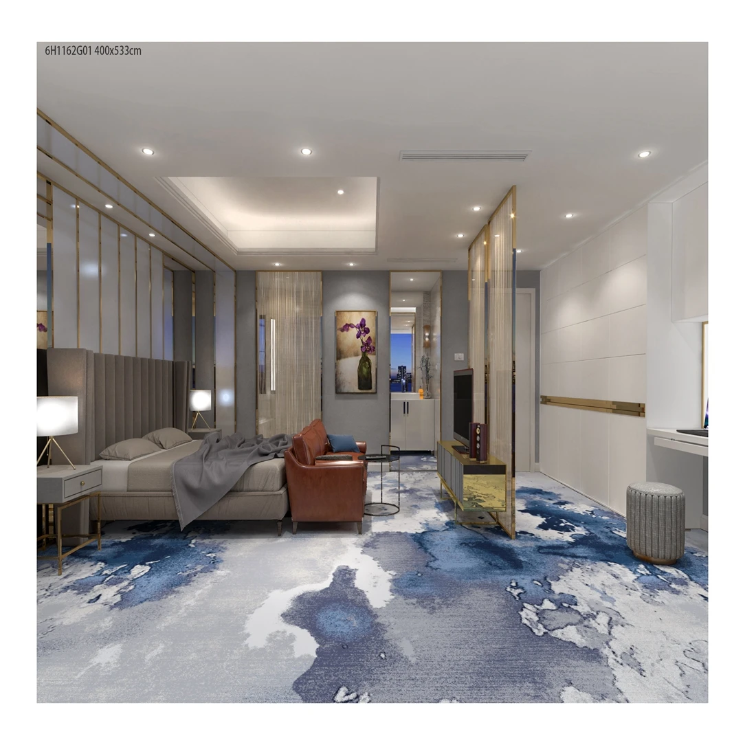 Machine Made Large Area Rugs Needle Punched Carpet Commercial Living Room Carpet