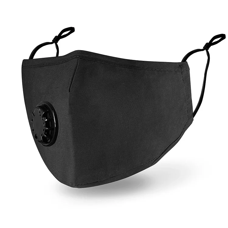 Mask in Stock Low Price Wholesale Mascarillas Fabric Cloth Face Cubrebocas Washable Reusable Anti Dust Black Cotton