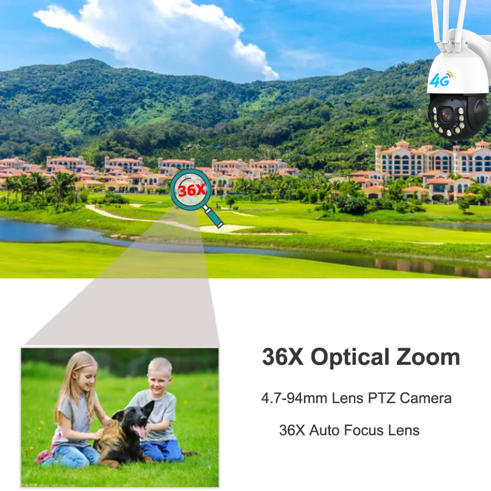 XMEYE 36X Optical ZOOM 5mp 8mp 36X zoom AI smart WiFi PTZ IP camera outdoor HD SDI ptz wireless 4G surveillance camera
