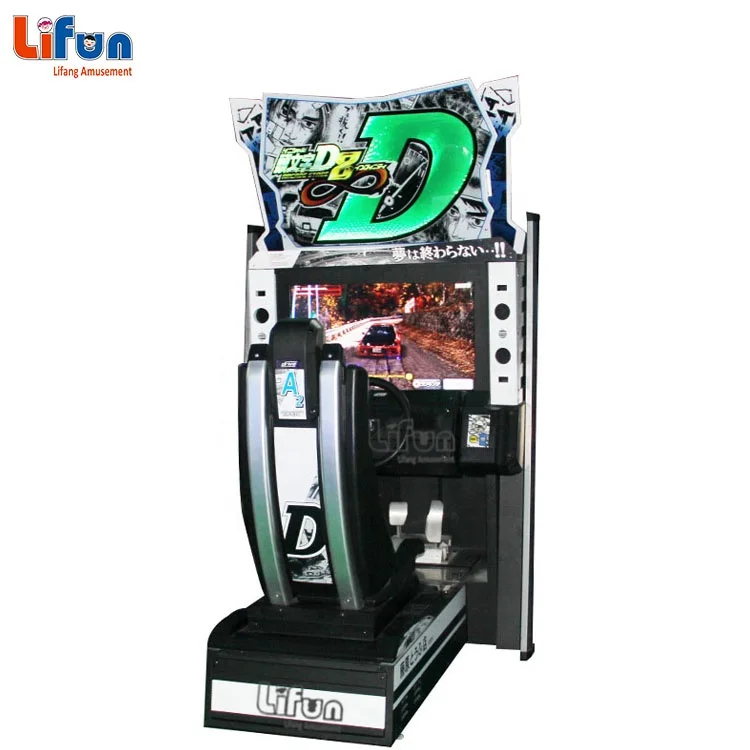 A02 Low Price Electronic race car Video Simulator Coin Operated Initial D 8 Car Racing Arcade Game Machine For Game Center