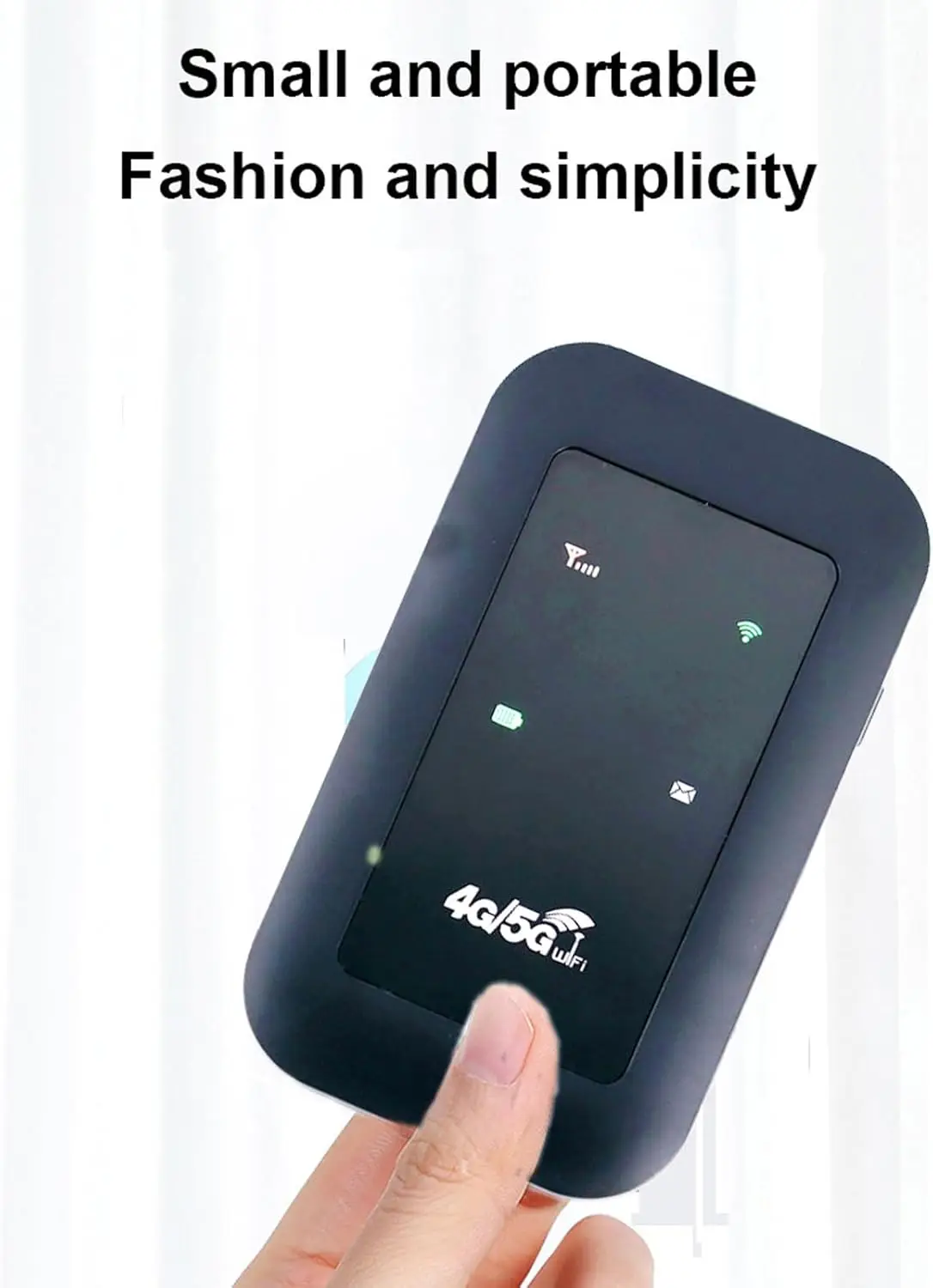 PIX-LINK Micro SIM Card Slot, 300Mbps High Speed 8 Users 2100mAh Battery Portable 4G WiFi Router for Laptop Phone Computer