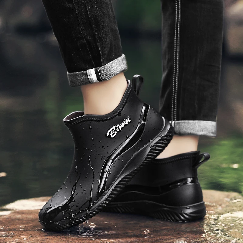 Оптовая продажа водонепроницаемые ботинки до колена мужские резиновые Gumboot защитные Wellington неопреновые охотничьи