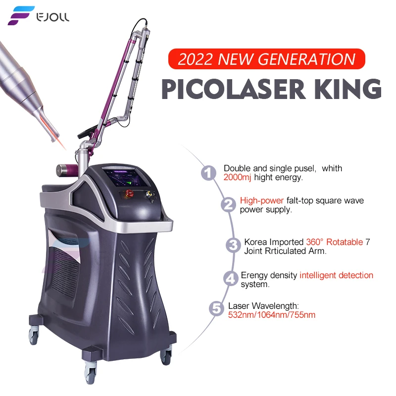 Hot Sale!!! Professional 450ps Picolaser Picosecond Laser Q Switched Nd Yag Laser Tattoo Removal Machine