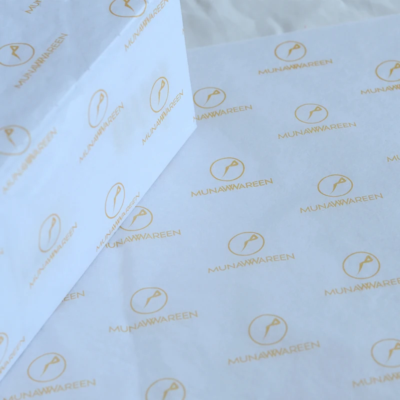 custom printed logo white gift tissue paper biodegradable clothes shoes wrapping tissue packing wrapping paper