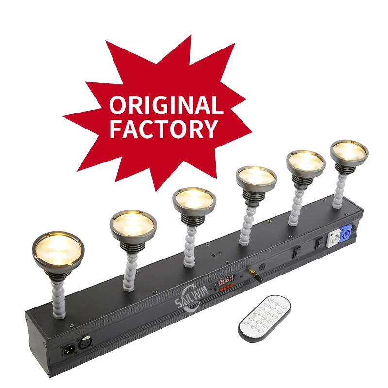 Stage Light ZOOM Battery Powered Wireless LED Pinspot Light DMX IN&OUT Remote Control For Wedding Party