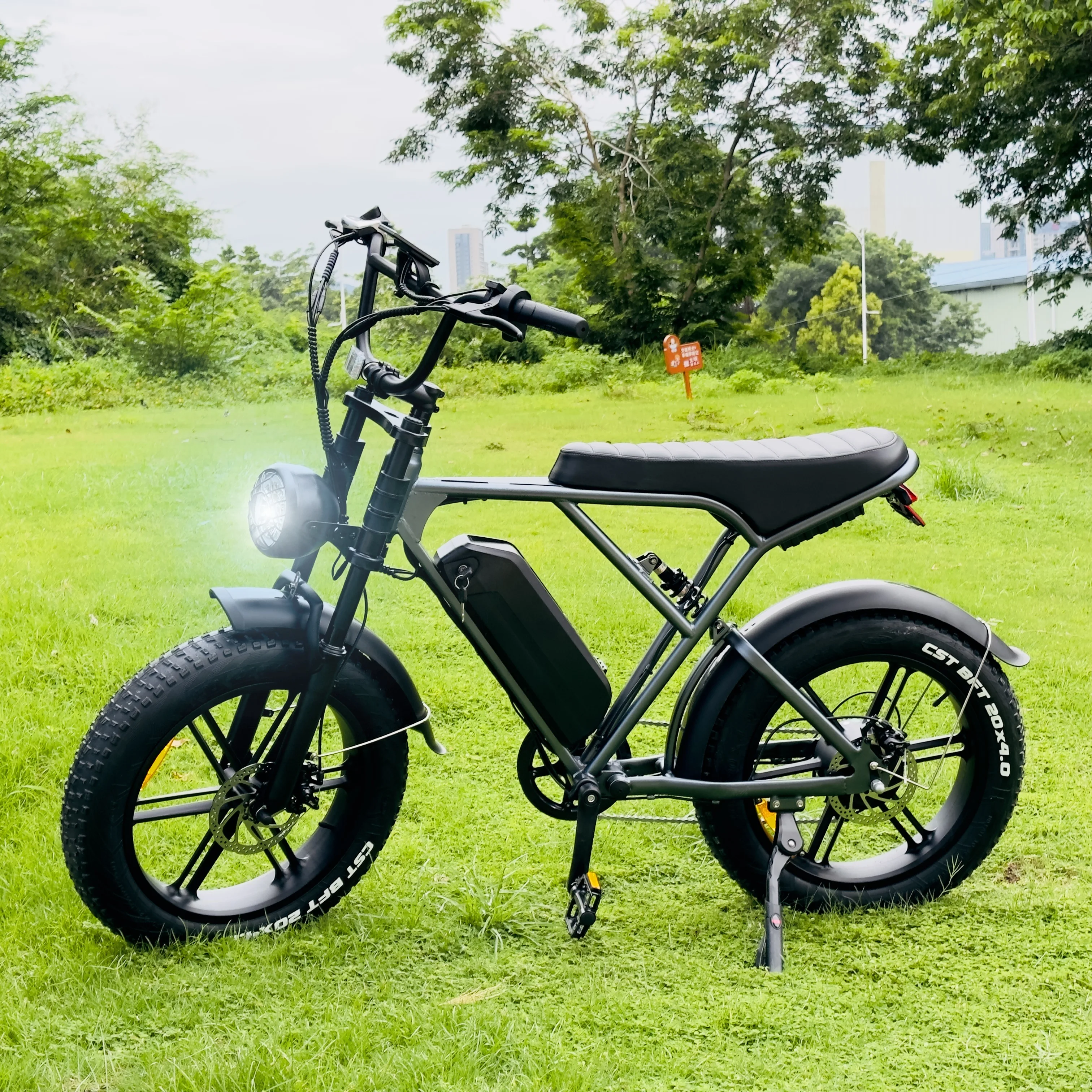 OUXI H9 2024 Urban Fatbike 20inch Electric Bicycle with 250w-750w Power 48v Voltage 25km/h Speed for Adults EU Warehouse