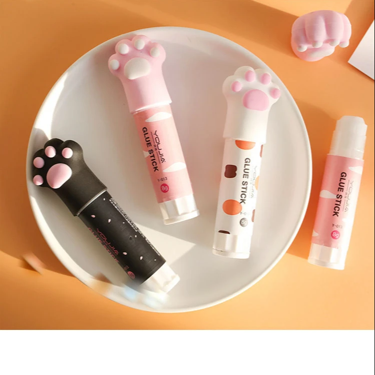 Cartoon characters solid glue stick students large capacity high viscosity diy craft glue lovely super glue