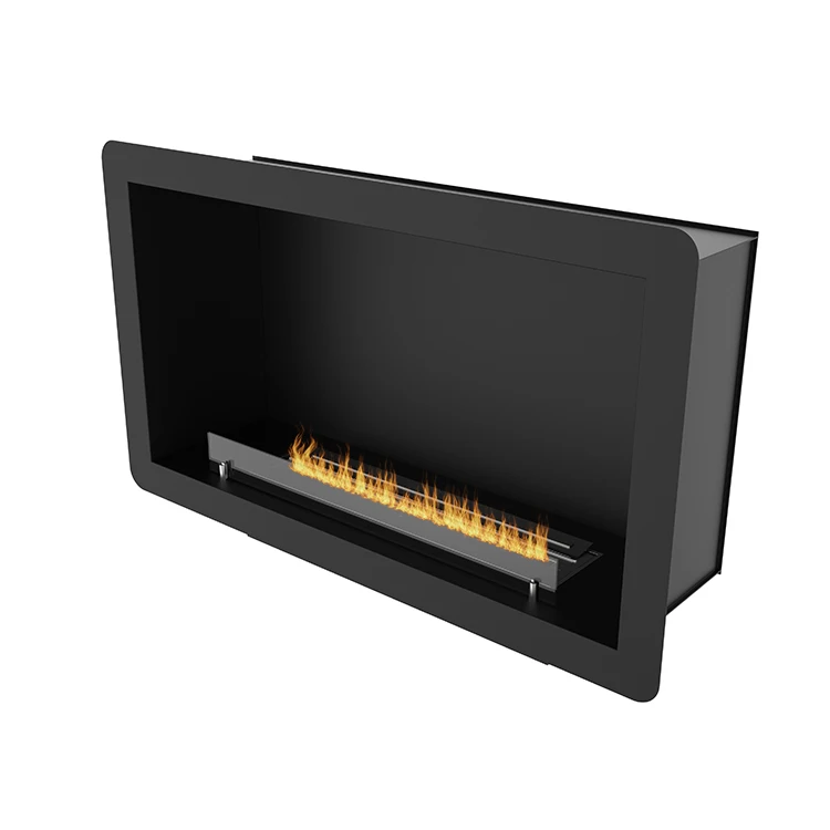 Wholesale 120*65*38CM Modern Frame Plug In Home Ventless Ethanol Stainless Steel Fireplace