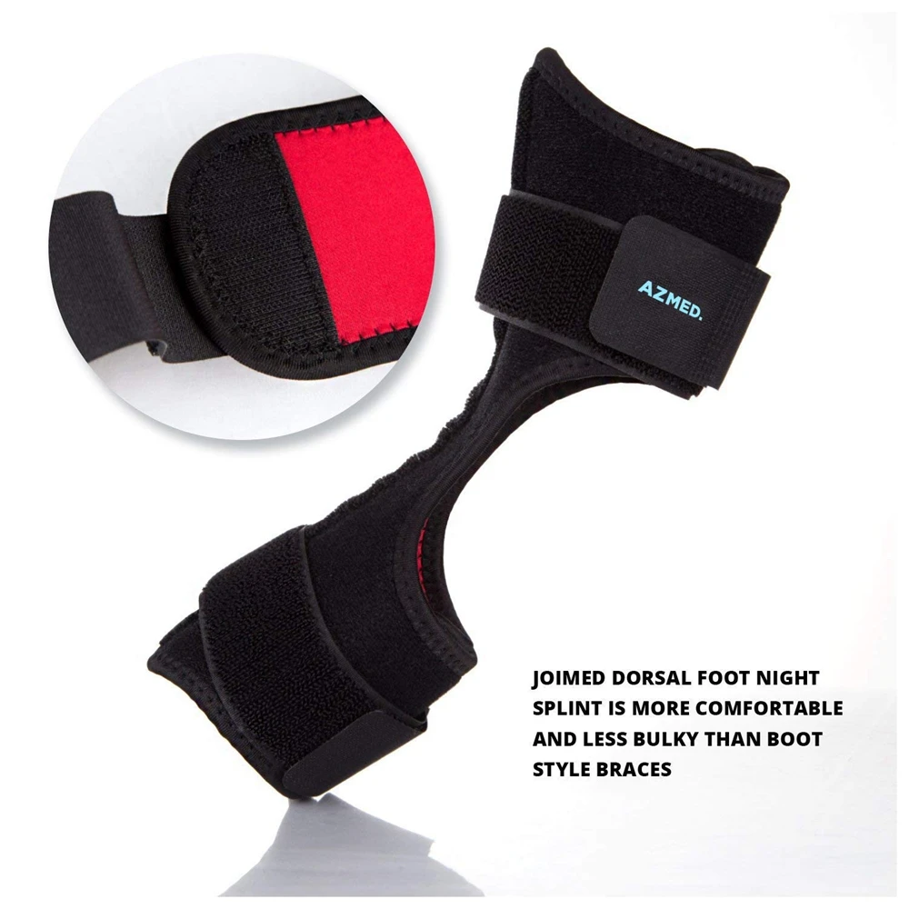 Adjustable Plantar Fasciitis Night Splint & Support Orthotic Foot Drop Brace for Achilles Tendonitis and Heel Spur Relief