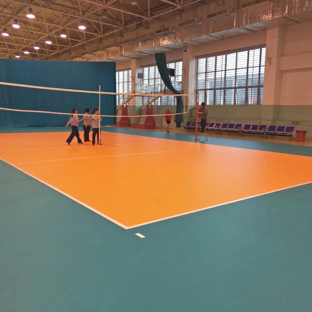Playground Indoor 4.5Mm Thickness volleyball Court mat Pvc sport Flooring