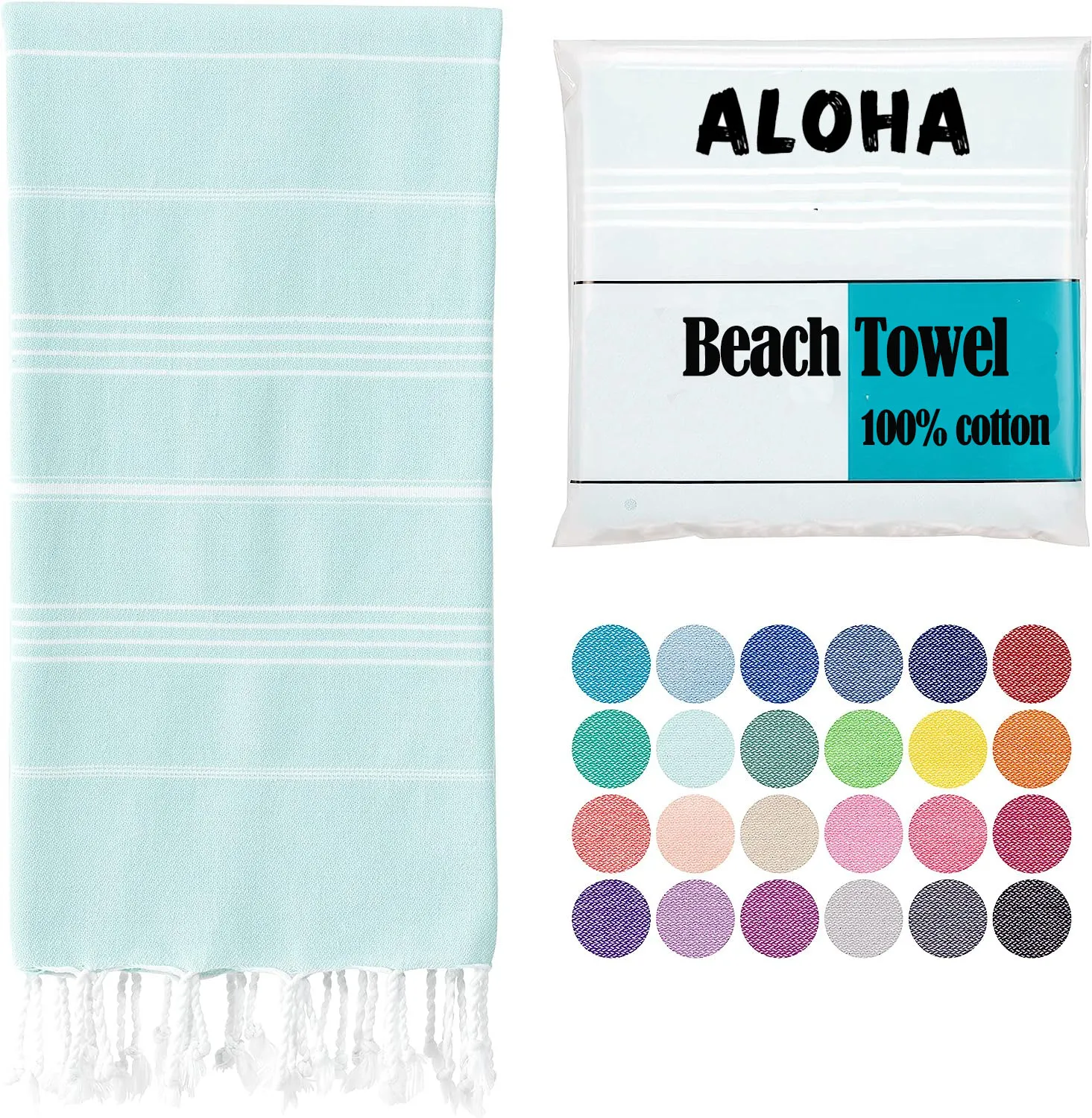 100% Cotton Quick Drying Beach  Extra Large Turkish Beach Towel Oversized For Adults Gifts Beach Towel