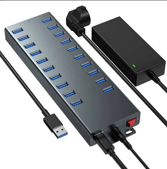 Jasoz 11 in 1 Multiport Powered Usb Hubs Splitters 3.0 5/7/11 Ports Usb C Hub With Individual Power Switches Us