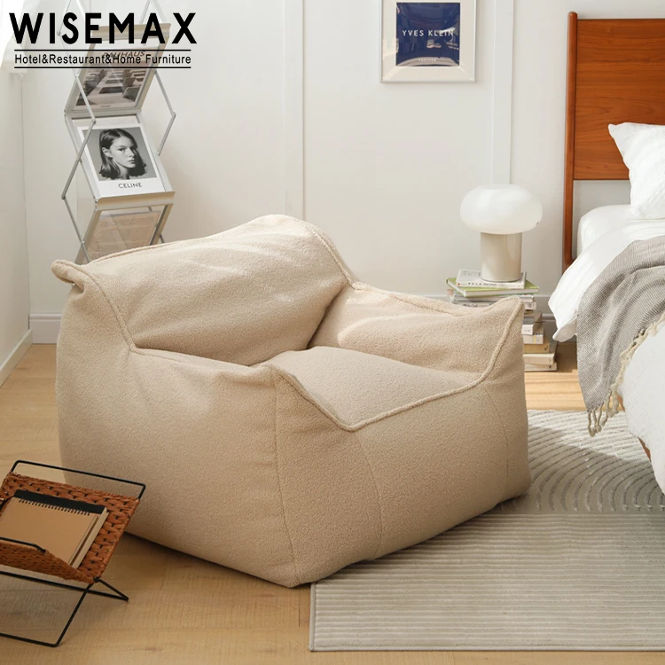 WISEMAX FURNITURE Nordic balcony lounge chair single bedroom lazy velvet leisure sofa chair  lounge chair