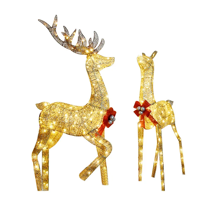 Christmas elk lights LED luminous deer ornaments