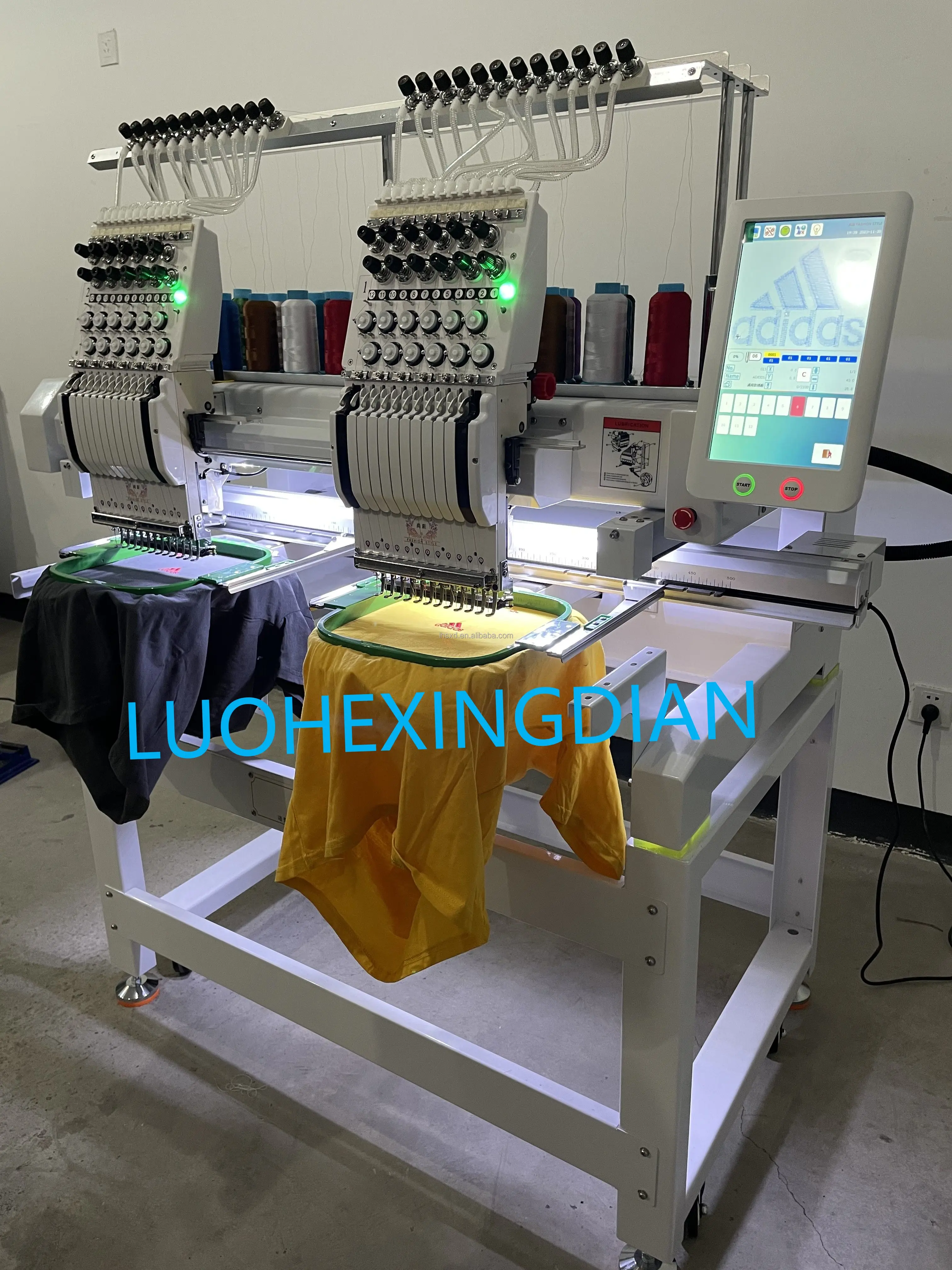 2 heads embroidery machine/embroidery making machine/ computer embroidery machine