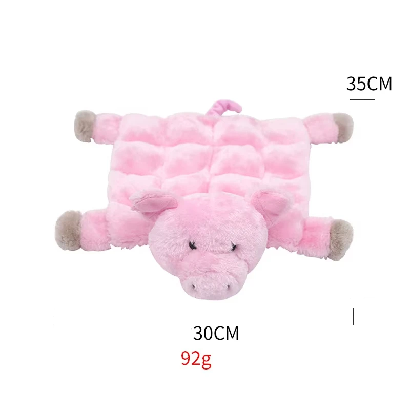 Wholesale Pet Dog Toys Cute Cartoon Animal Fur Shell Durable Plush Squeaky bite resistant dog chewing Pet Toy Dogs