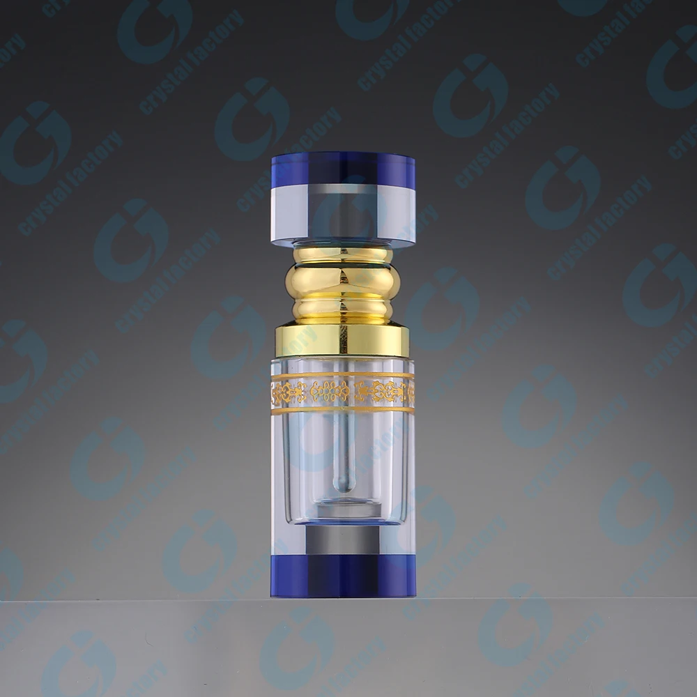 CJ-3ML 6ML Empty Arabic Tola Decorative Fancy Dubai Attar Crystal Perfume Essential Oil Bottles