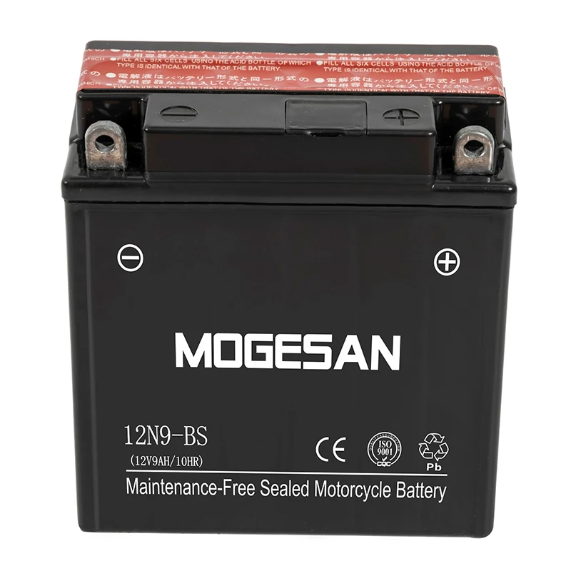 Good Starting Performance 12v YTX9-BS Ebike Scooter Motorcycle Battery